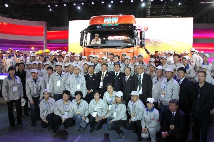 FAW Trucks exhibition and product showcase